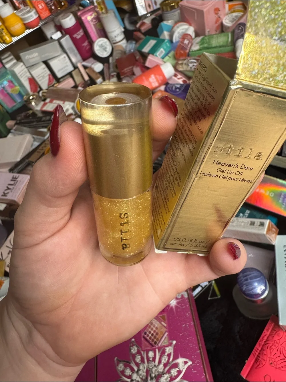 stila Heaven's Dew Gel Lip Oil - Shimmering Gold